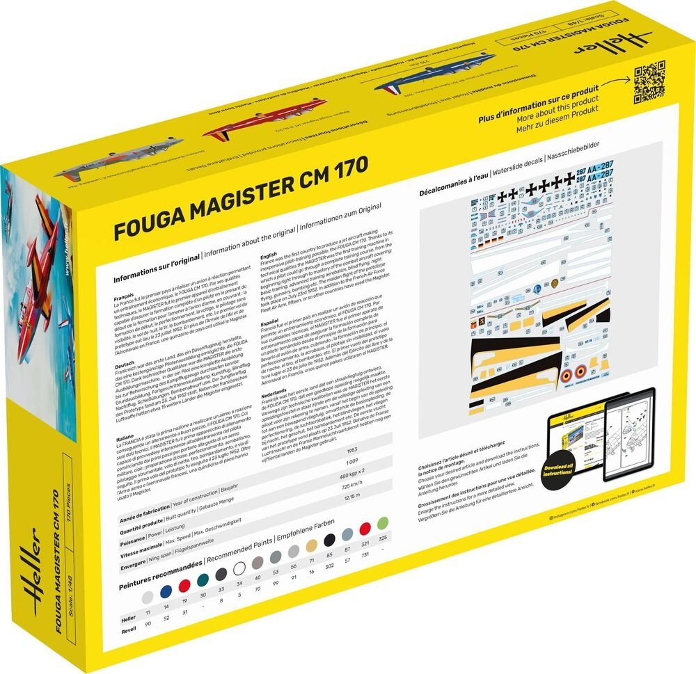 Heller Heller 30510 Fouga Magister CM 170 1/48 – Bild 4