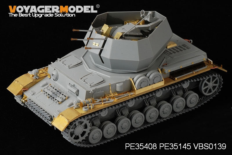 Voyager modèle PE35408 WWII Panzer allemand IV ausf G 20mm Flakpanzer IV &amp;quot;Wirbelwind&amp;quot; pour DRAGON 6342 1/35 – image 2