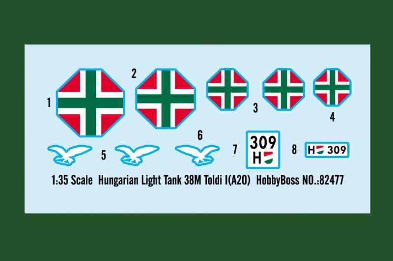 Hobby Boss 82477 Hungarian Light Tank 38M Toldi I(A20) 1/35 – Bild 3