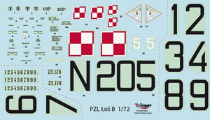 Mirage Hobby 872092 PZL-37B &amp;#39;ŁOŚ&amp;#39; Polski Samolot Bombowy 1/72 Model set – Bild 2