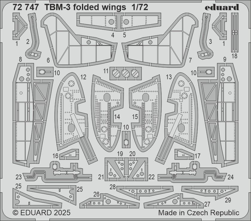 Eduard 72747 TBM-3 folded wings HOBBY BOSS 1/72