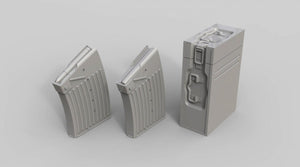 EUREKA XXL E-043 2 cm FlaK38 ammo boxes and magazines 1/35 – zdjęcie 2
