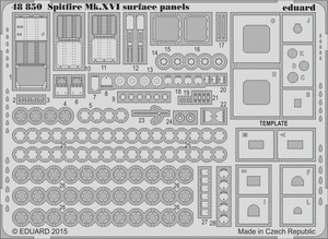 Eduard 48850 Spitfire Mk. XVI surface panels 1/48 EDUARD