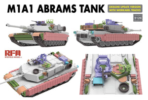 Rye Field Model 5120 M1A1 ABRAMS TANK Ukraine Update Version with Workable Tracks 1/35 – zdjęcie 2