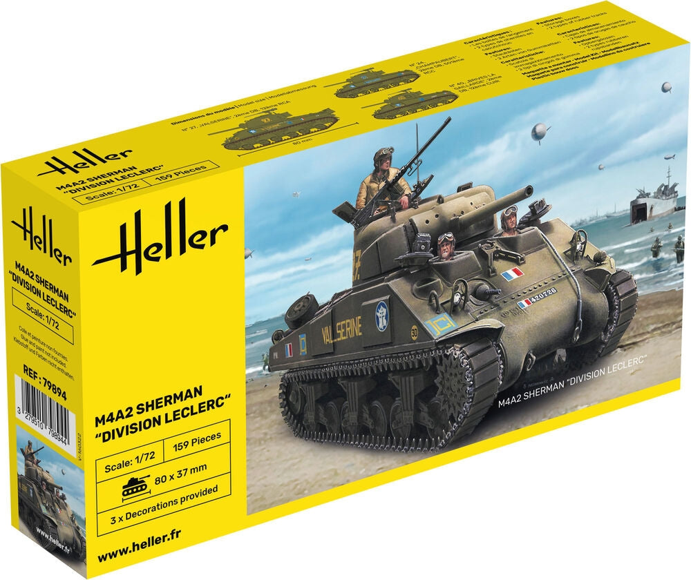 Heller 79894 M4A2 Sherman Division Leclerc déco.FR 1/72