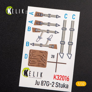 KELIK K32016 JUNKERS JU 87 D/G STUKA - DÉCALCOMANIE 3D INTÉRIEURE POUR MAQUETTE TRUMPETER 1/32 – image 2