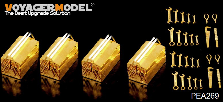 Voyager Model PEA269 WWII German Tool boxes(4PCES) (GP) 1/35 – Bild 2
