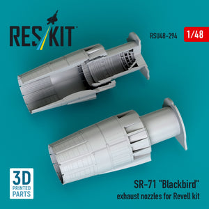 RESKIT RSU48-0294 SR-71 &amp;quot;Blackbird&amp;quot; exhaust nozzles for Revell kit (3D printed) 1/48