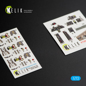 KELIK K72029 F-4(B,N) &amp;quot;PHANTOM II&amp;quot; INTERIOR 3D DECALS FOR HASEGAWA KIT 1/72 – immagine 2