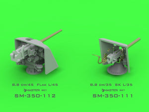 Master SM-350-112 Niemieckie działo 8,8cm/45 (3.46in) Flak L/45 1/350 – zdjęcie 12