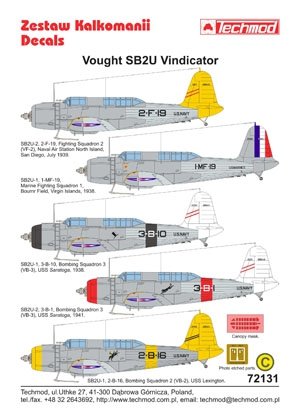 Techmod 72131 - Vought SB2U Vindicator 1/72 – image 2