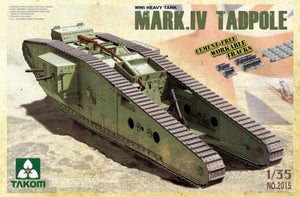 Takom 2015 CHAR LOURD DE LA PREMIÈRE GUERRE MONDIALE AVEC MORTIER ARRIÈRE MARK IV Têtard mâle (1/35)