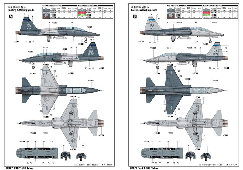 Trumpeter 02877 T-38C Talon – imagen 4