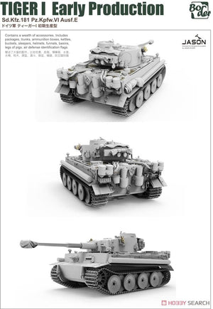 Border Model BT-010 Tiger I Early Production Sd.Kfz.181 Pz.Kpfw.VI Ausf.E 1/35 – immagine 2
