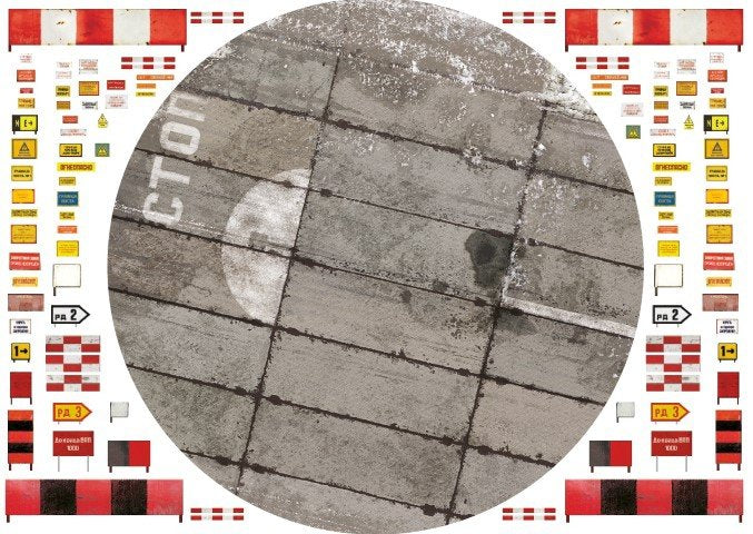 Uschi 3036 Display diorama Russian PAG-Type Taxiway and Tarmac, Circular, BLAST WALL EDITION 1/72 – Bild 3