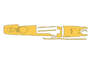 Hasegawa QG70 (72170) Linoleum Masking Sheet fo Yugumo Class 1/700 – immagine 2
