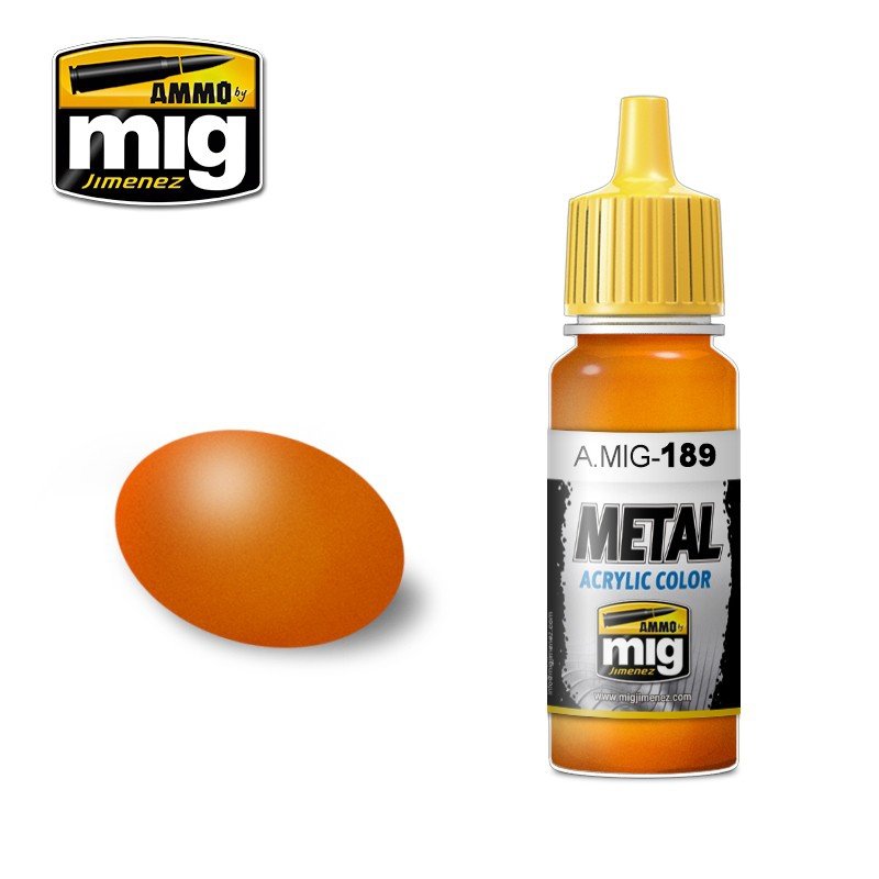 Ampo de Mig Jimenez 0189 Orange Métallisé 17 ml