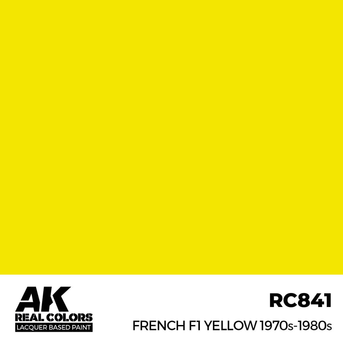 AK Interactive RC841 French F1 Yellow 1970s-1980s 17 ml