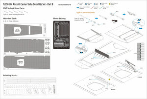 Very Fire BELBV350901UP IJN Aircraft Carrier Taiho Detail Up Set (Part A+B+C) 1/350