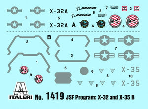 Italeri 1419 JSF Program X-32A and X-35B 1/72 – imagen 3