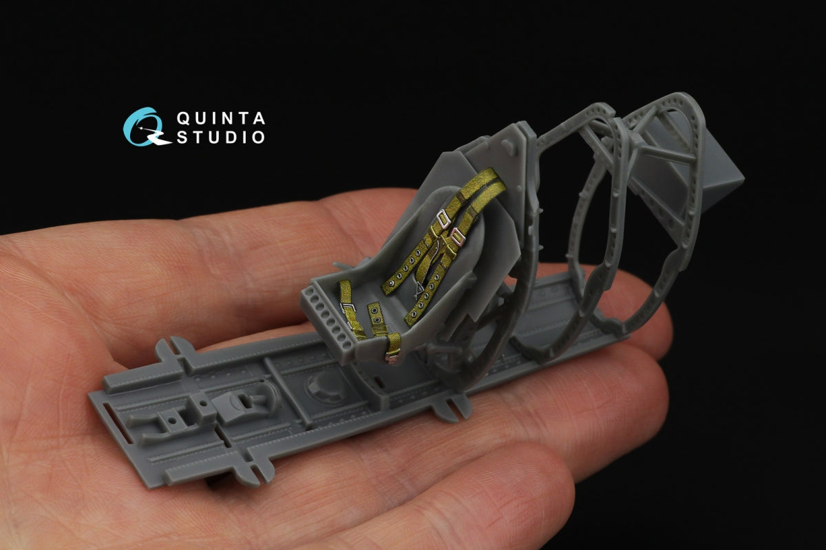 Quinta Studio QR+32046 British Fighter Seatbelts, mid WWII (with metal buckles) (All kits) 1/32 – imagen 9
