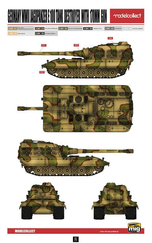 Modelcollect UA72116 Germany WWII Jagdpanzer E-100 Tank Destroyer with 170mm Gun 1/72 – zdjęcie 4
