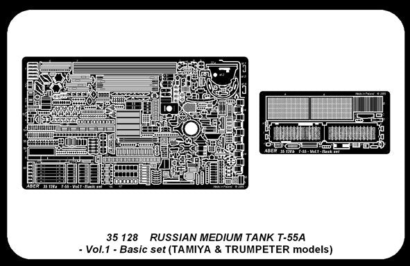 Aber 35128 Radziecki czolg sredni T-55A cz.1 zestaw podstawowy (TAM,TRU) 1/35 – immagine 4