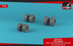 Armory Models AW72422 A.W. Argosy wheels w/ weighted tires, early version 1/72 – zdjęcie 4