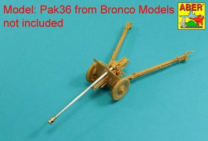 Aber 35L-166 Barrel for German 76,2mm Pak 36(r) Anti-tank Gun Fit to BRONCO model 35056 1/35 – immagine 9