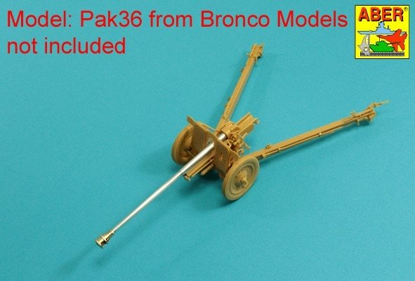 Aber 35L-166 Barrel for German 76,2mm Pak 36(r) Anti-tank Gun Fit to BRONCO model 35056 1/35 – immagine 9