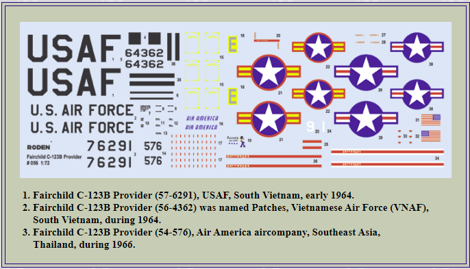 Roden 056 Fairchild C-123B Provider 1/72 – Bild 2