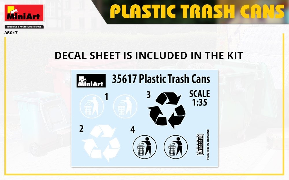 Miniart 35617 PLASTIC TRASH CANS 1/35 – immagine 3