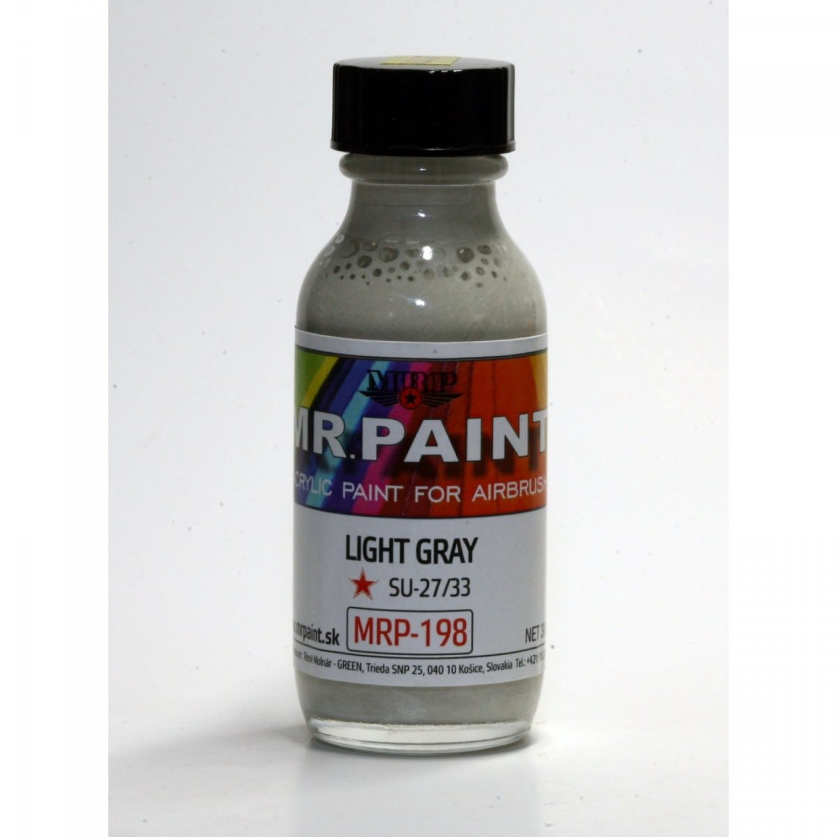 MR. Paint MRP-198 LIGHT GREY SU-27/33 30ml – immagine 2