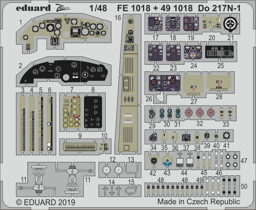Eduard BIG49234 Do 217N-1 1/48 ICM – zdjęcie 5