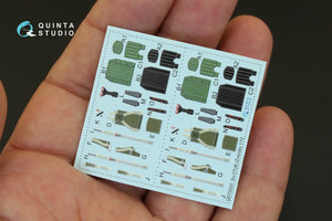 Quinta Studio QD72020 Su-27UB 3D-Printed &amp;amp; coloured Interior on decal paper (for Zvezda kit) 1/72 – Bild 4