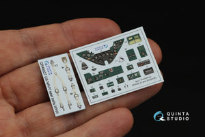 Quinta Studio QD48538 F4F-4 Wildcat 3D-Printed &amp;amp; coloured Interior on decal paper (Academy) 1/48 – Bild 3