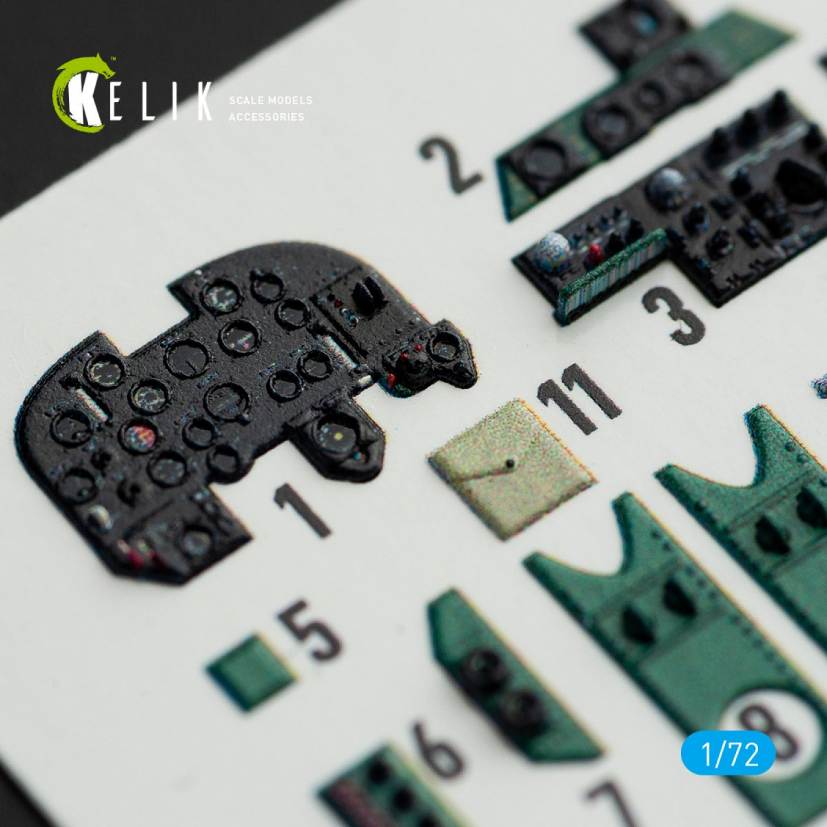 KELIK K72060 M6A1 SEIRAN INTERIOR 3D DECALS FOR TAMIYA KIT 1/72 – image 5