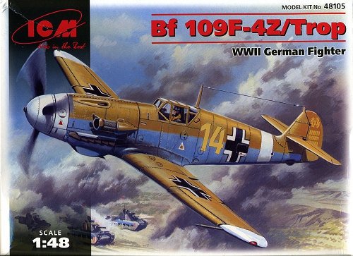 ICM 48105 Bf 109F-4Z/Trop Chasseur allemand de la Seconde Guerre mondiale (1/48)