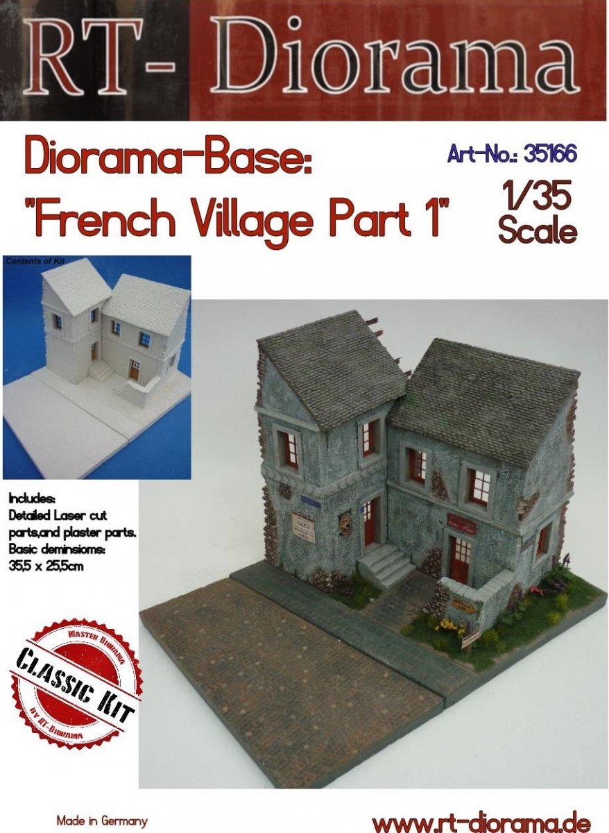 RT-Diorama 35166 Diorama-Base: "French Village" Part 1 1/35
