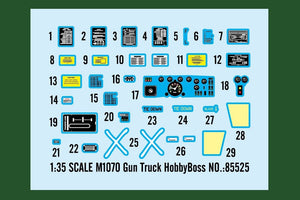 Hobby Boss 85525 M1070 Gun Truck 1/35 – Bild 17
