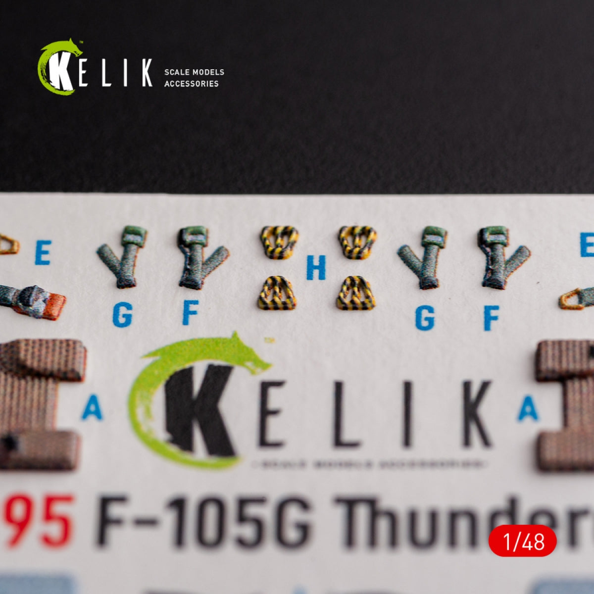 KELIK K48095 F-105G Thunderchief - interior 3D decals for HobbyBoss kit 1/48 – immagine 5