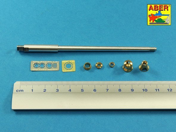 Aber 35L-215 Barrel for German 8,8cm Kw.K 43 (L/71) gun used on Tiger B Porsche turret-late for TAKOM model 1/35 – Bild 4