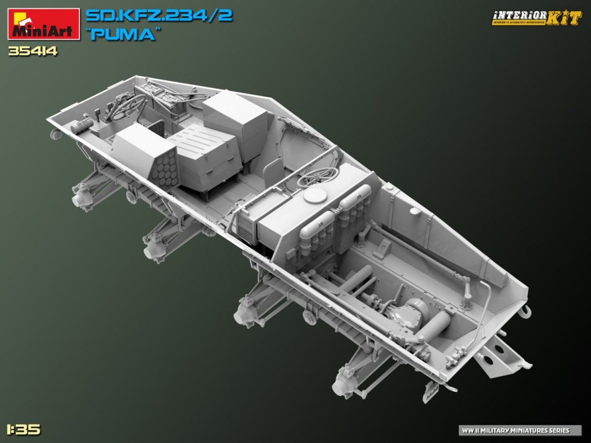 MiniArt 35414 Sd.Kfz. 234/2 PUMA. INTERIOR KIT 1/35 – Bild 36