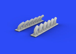Eduard 632081 P-39Q/ N exhaust stacks KITTY HAWK 1/32 – immagine 3