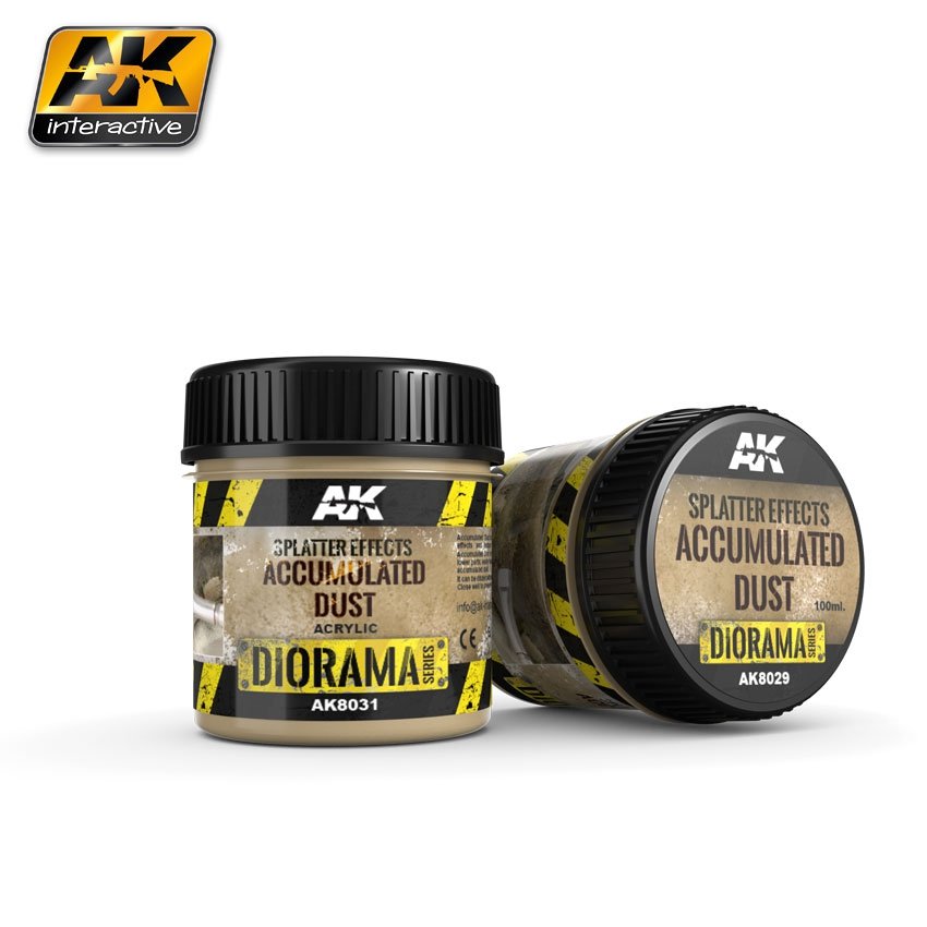 AK Interactive AK8031 Effets d'éclaboussures Poussière accumulée 100 ml