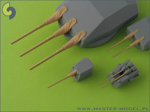 Master SM-350-058 Scharnhorst armament with blastbags - 28cm (9pcs), 15cm (12pcs), 10,5cm (14pcs) barrels – zdjęcie 6