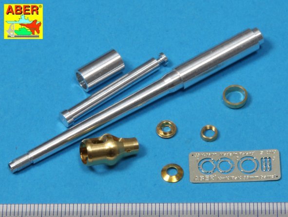 Aber 35L-076n 88mm KwK36/L56 barrel for German Tank Tiger I, Ausf. E - with early muzzle brake 1/35 – zdjęcie 2
