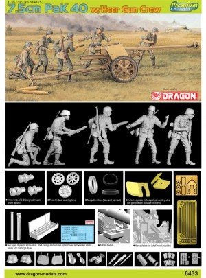 Dragon 6433 7.5cm PaK 40 w/Heer Gun Crew 1/35