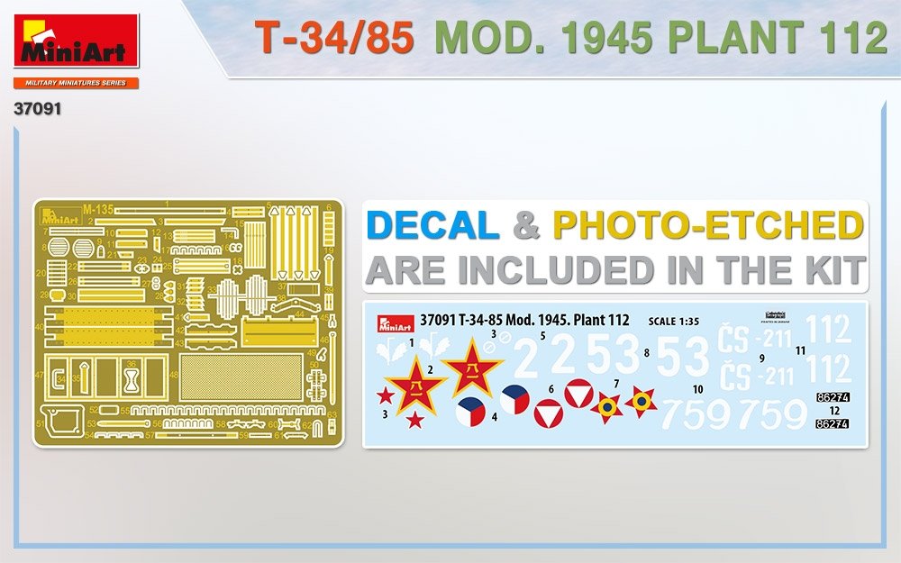 MiniArt 37091 T-34/85 Mod. 1945. Plant 112 1/35 – Bild 5