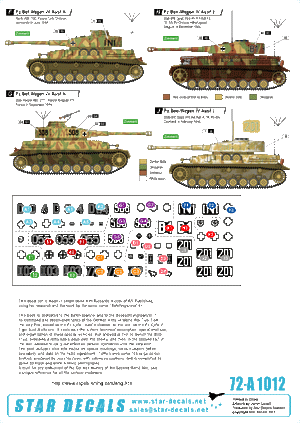 Star Decals 72-A1012 Befehlspanzer # 3 German Command 1/72 – immagine 2